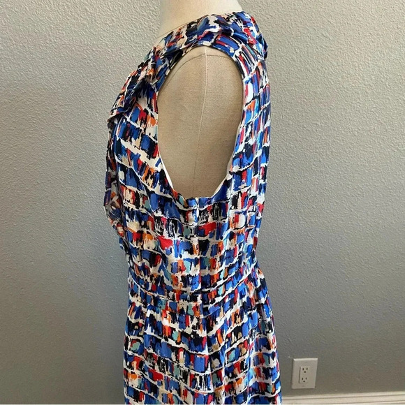 Kate Spade Multicolored Brushstroke Silk Dress Size 8 EUC - Picture 3 of 6